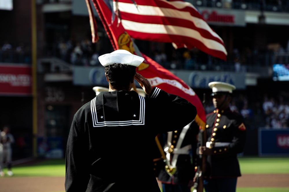 San Diego Padres Salute to Service Pre-game Ceremony