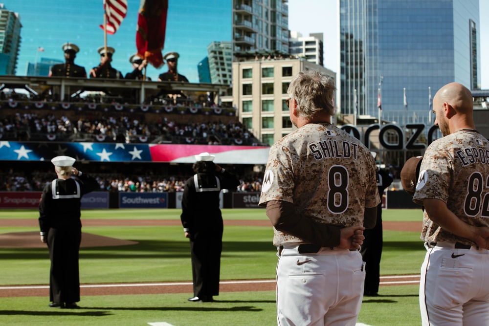 San Diego Padres Salute to Service Pre-game Ceremony