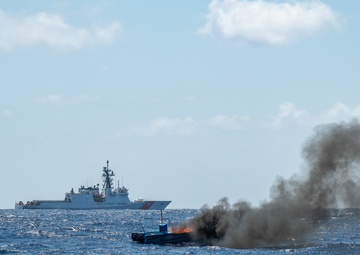 U.S. Coast Guard Cutter Kimball interdicts drug smuggling vessel in Eastern Pacific Ocean