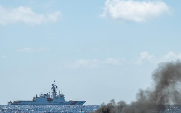 U.S. Coast Guard Cutter Kimball interdicts drug smuggling vessel in Eastern Pacific Ocean