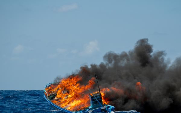 U.S. Coast Guard Cutter Kimball interdicts drug smuggling vessel in Eastern Pacific Ocean