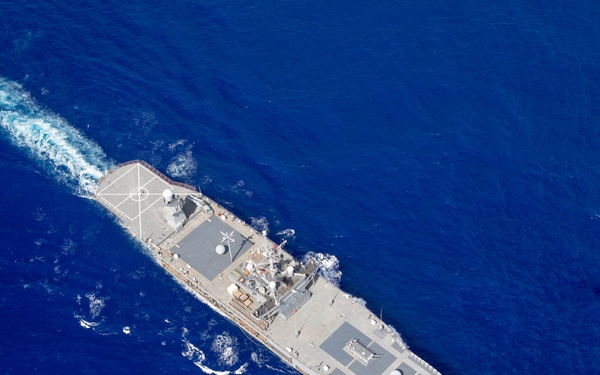 USS Blue Ridge (LCC-19) Transits the Pacific Ocean