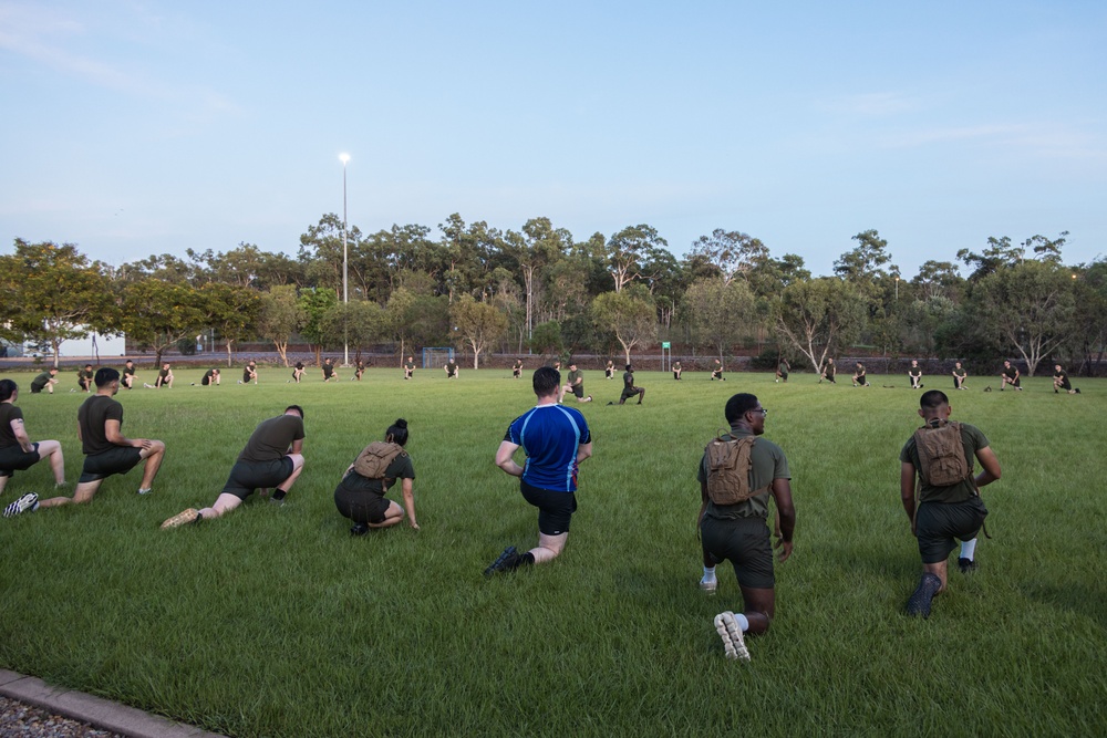 MRF-D 25.3: U.S. Marines and ADF participate in physical training