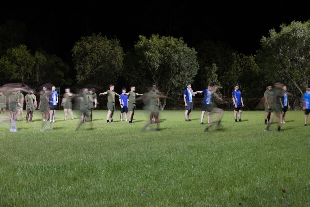 MRF-D 25.3: U.S. Marines and ADF participate in physical training