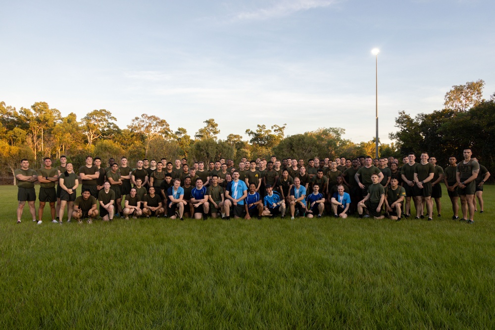 MRF-D 25.3: U.S. Marines and ADF participate in physical training