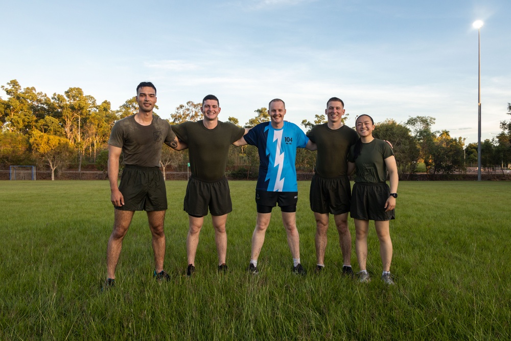 MRF-D 25.3: U.S. Marines and ADF participate in physical training