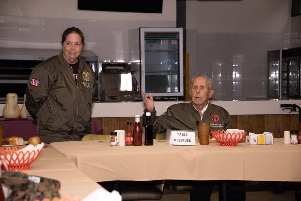 U.S. Marine Corps WWII Veteran Visits Camp Kinser Okinawa