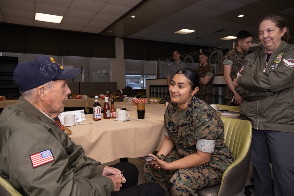 U.S. Marine Corps WWII Veteran Visits Camp Kinser Okinawa