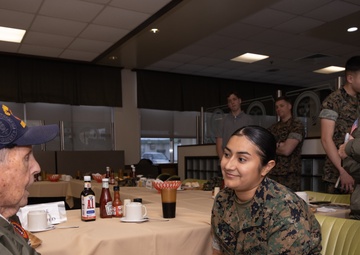 U.S. Marine Corps WWII Veteran Visits Camp Kinser Okinawa