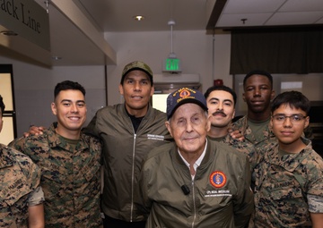 U.S. Marine Corps WWII Veteran Visits Camp Kinser Okinawa