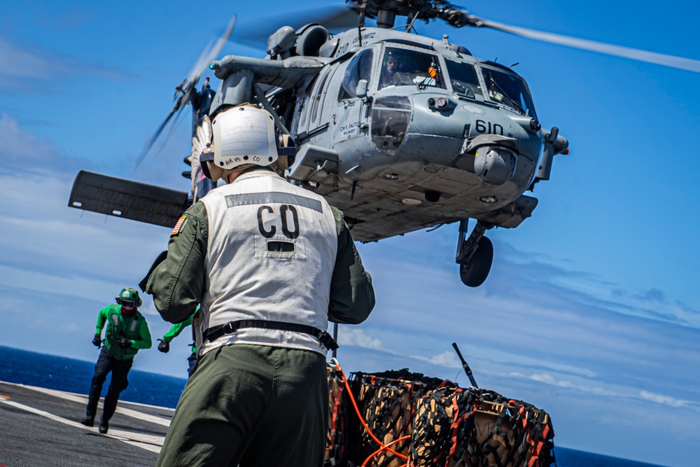 Nimitz Conducts a Replenishment-at-Sea