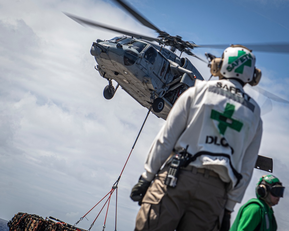 Nimitz Conducts a Replenishment-at-Sea