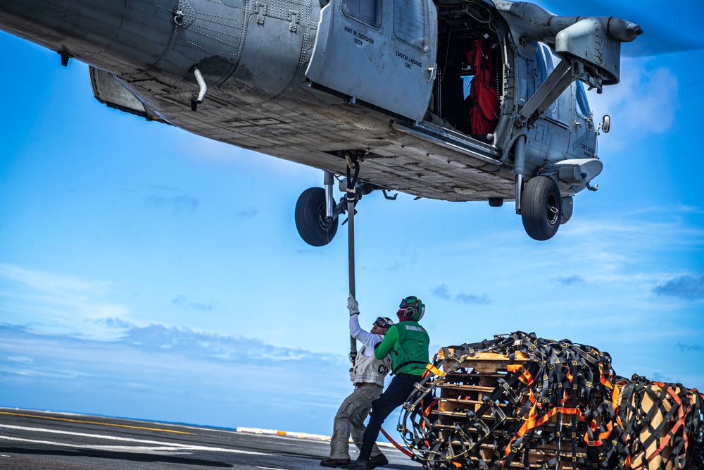 Nimitz Conducts a Replenishment-at-Sea