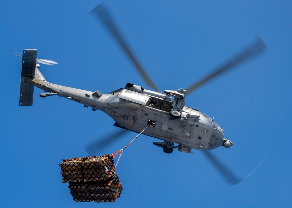 Nimitz Conducts a Replenishment-at-Sea