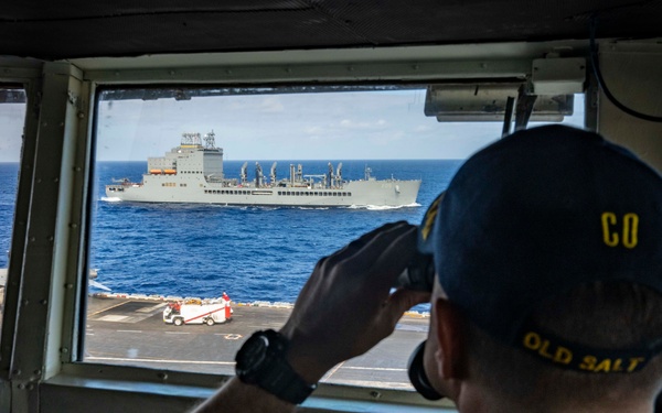 Nimitz Conducts a Replenishment-at-Sea