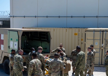 Joint Task Force Southern Guard conducts illegal alien medical evacuation training
