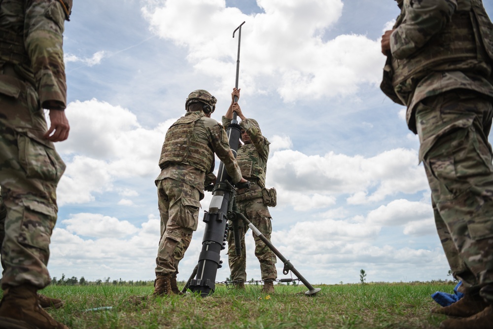 2-124 conducts mortar live fire training at CBJTC