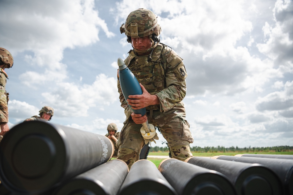 2-124 conducts mortar live fire training at CBJTC