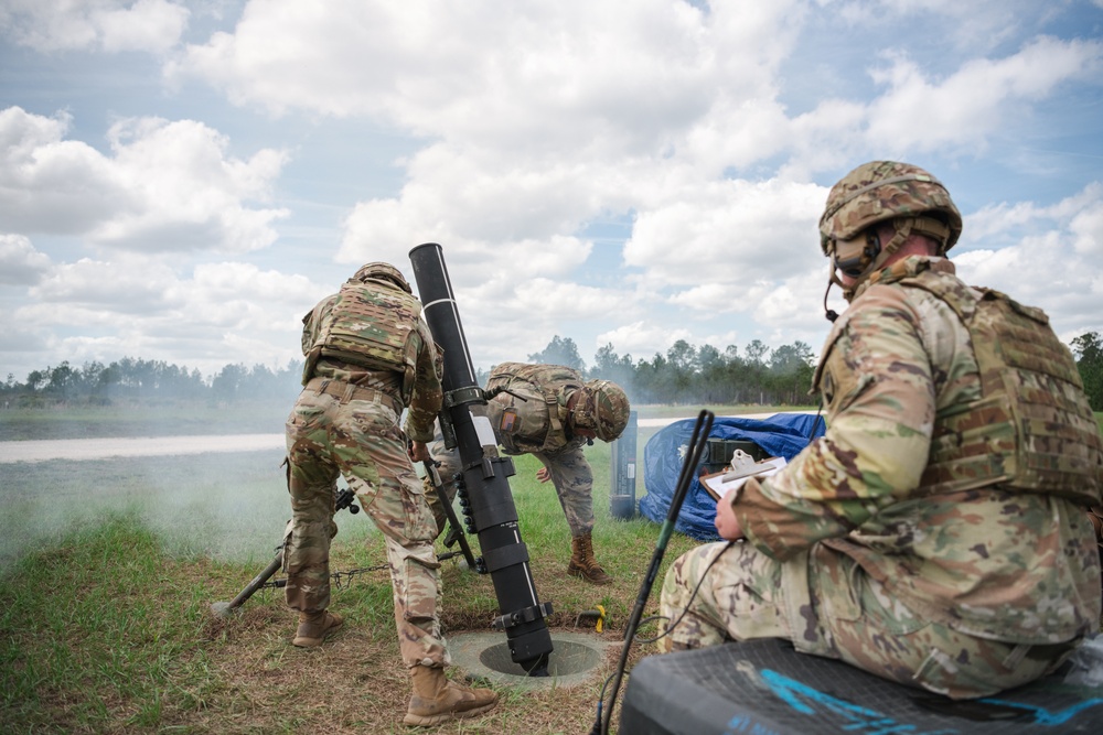 2-124 conducts mortar live fire training at CBJTC