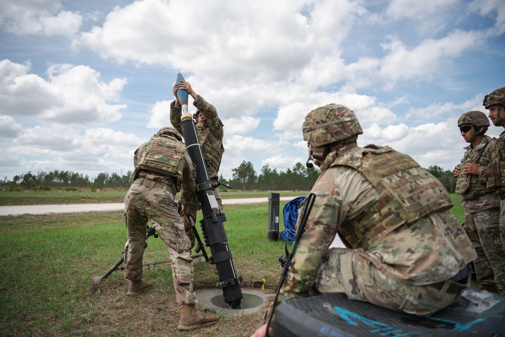 2-124 conducts mortar live fire training at CBJTC