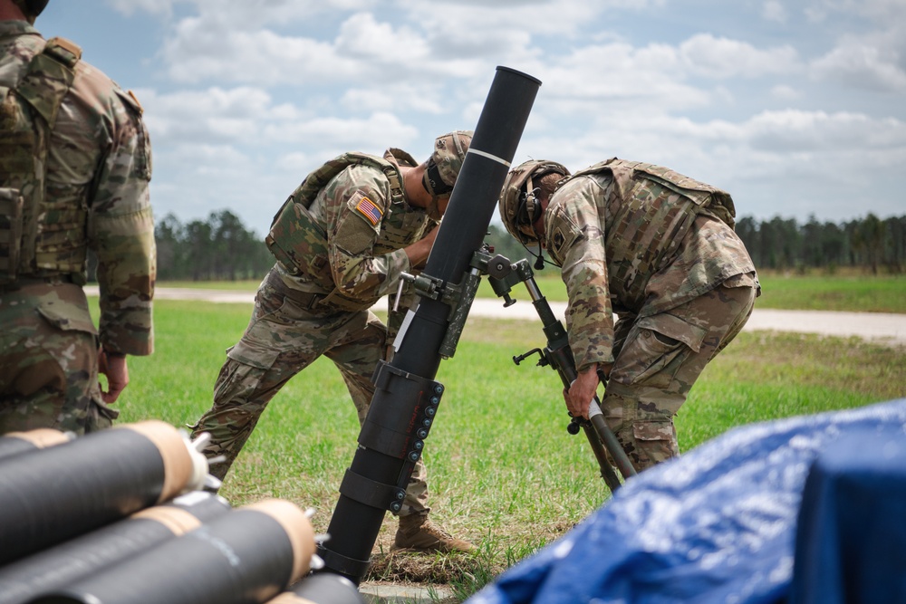 2-124 conducts mortar live fire training at CBJTC
