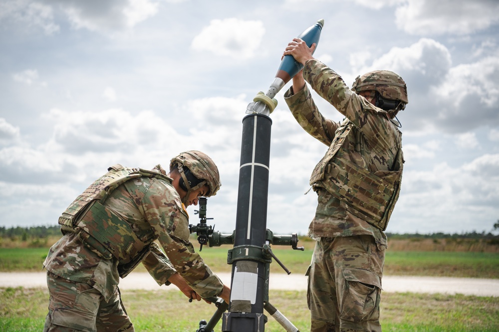 2-124 conducts mortar live fire training at CBJTC