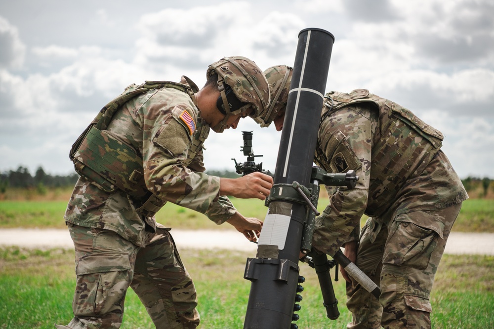 2-124 conducts mortar live fire training at CBJTC