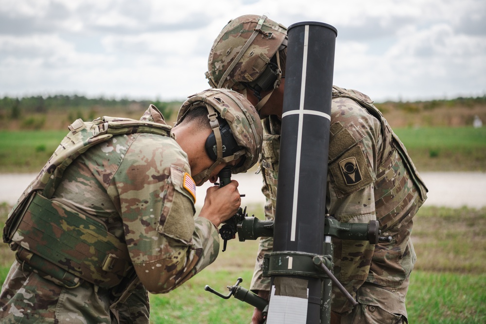 2-124 conducts mortar live fire training at CBJTC