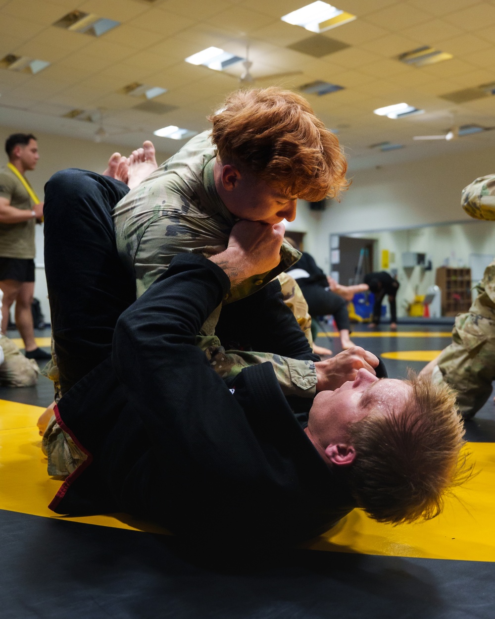 Sky Soldiers conduct Brazilian jiu-jitsu training