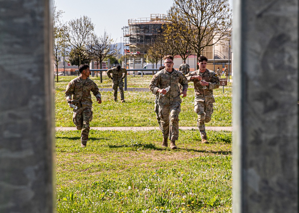 Squads tackle obstacle course during Best Squad competition