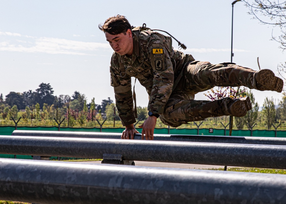 Squads tackle obstacle course during Best Squad competition