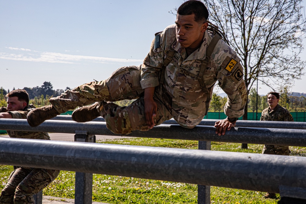 Squads tackle obstacle course during Best Squad competition