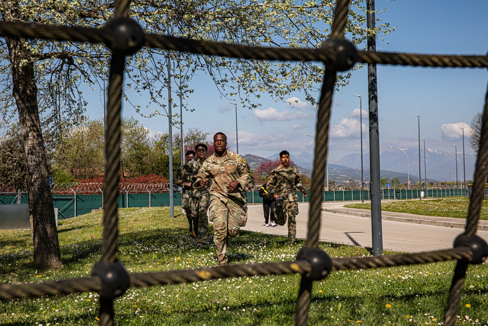 Squads tackle obstacle course during Best Squad competition