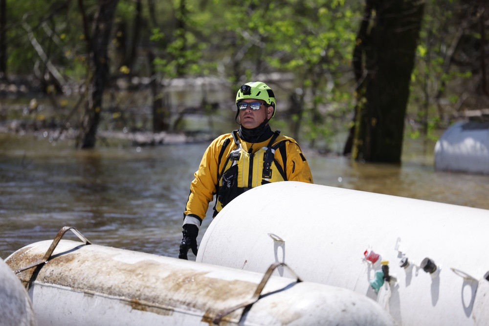 Search and Resue Efforts After Severe Storms and Flooding Impacted Arkansas