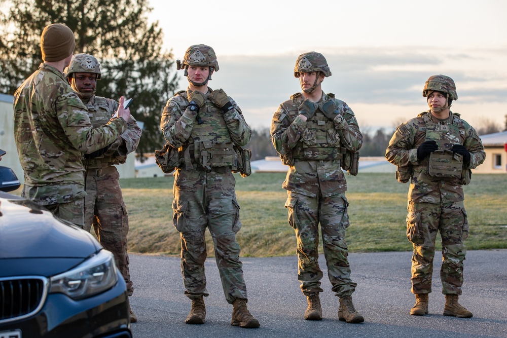 41st FAB Soldiers conduct Expert Physical Fitness Assessment during best squad competition