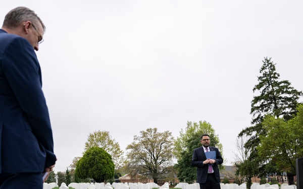Rededication Ceremony for U.S. Army Pvt. David Moser and Pfc. Adolph Hanf Gravesites