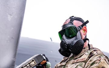 134th Operations Conducts Simulated Chemical Contamination Exercise