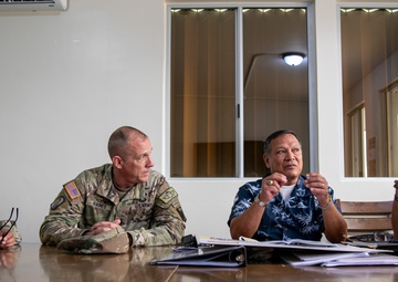 Raines visits Saipan, focuses on troop support, readiness
