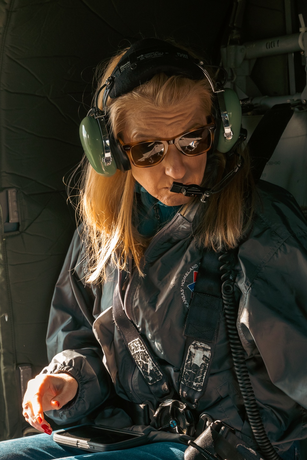 FEMA and Arkansas National Guard patrol disaster area