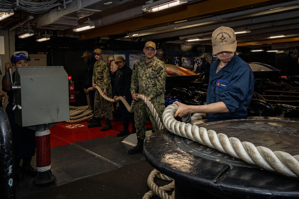 Daily Operations Aboard USS George H.W. Bush (CVN 77)