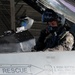 U.S. Air Force pilot prepares for takeoff in F-16