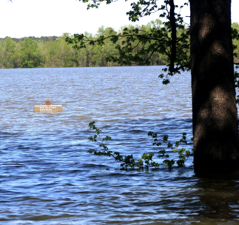 High water levels mean recreation closures at Pine Creek Lake in Oklahoma