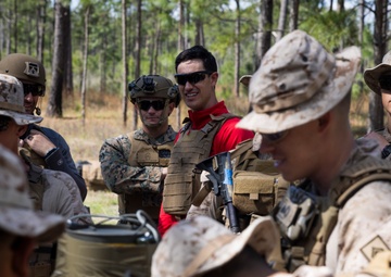 NASCAR Racer Joey Logano Visits U.S. Marines With 2d Combat Engineer Battalion, 2d Marine Division