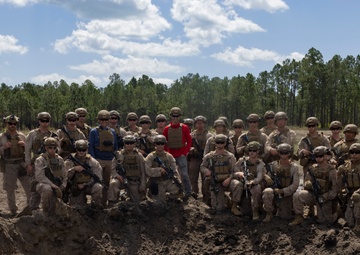 NASCAR Racer Joey Logano Visits U.S. Marines With 2d Combat Engineer Battalion, 2d Marine Division
