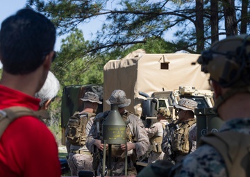 NASCAR Racer Joey Logano Visits U.S. Marines With 2d Combat Engineer Battalion, 2d Marine Division