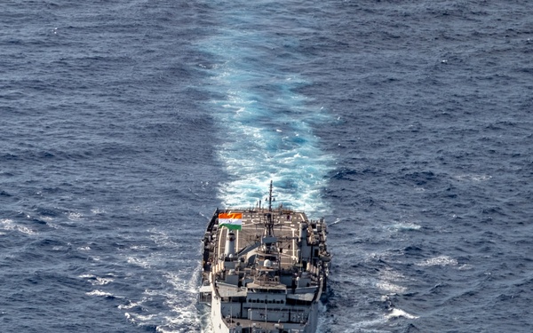 U.S., India Navy and Air Force operate together in the Bay of Bengal during Exercise Tiger Triumph 2025