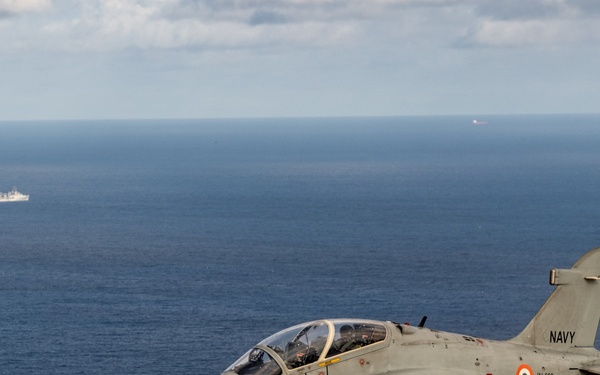 U.S., India Navy and Air Force operate together in the Bay of Bengal during Exercise Tiger Triumph 2025