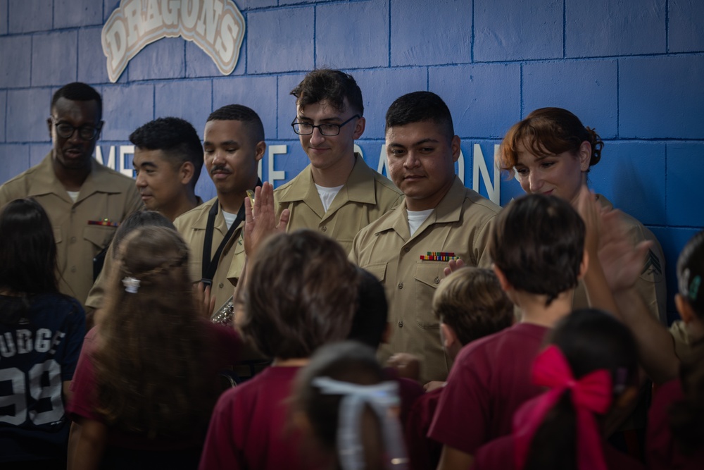 MFR Band Performs at Balboa Academy