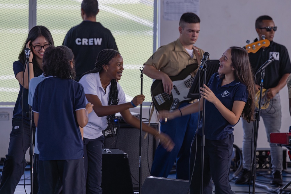 MFR Band Performs at Balboa Academy