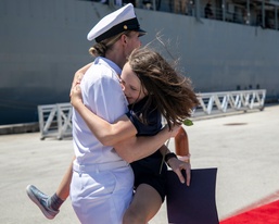 Emory S. Land Returns to Guam after 11-month Deployment